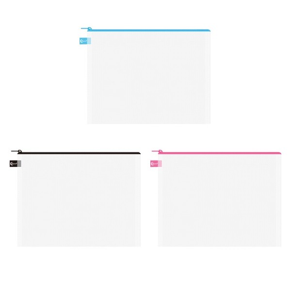 B4 / B5 / B6 拉鍊收納袋 網狀收納袋 萬用拉鍊收納袋 【久大文具】0168
