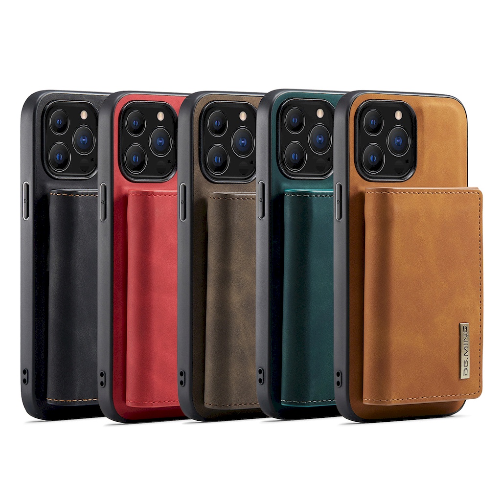 IPhone 14 Pro Max 14 Plus i14 6.1/6.7 皮革保護殼分離式背蓋卡套多功能手機殼保護套