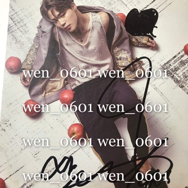 現貨防彈少年團bts 16年wings專輯簽售金南俊朴智旻金泰亨jimin V 親筆簽名撕頁 蝦皮購物