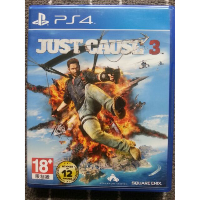 Ps4 正當防衛3 just cause 3 英文 英文版 只出英文 光碟無刮