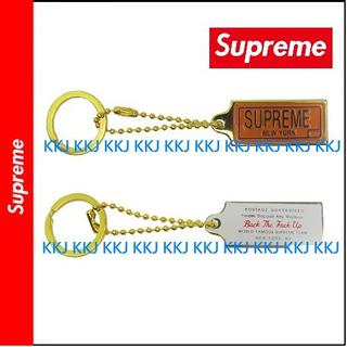 Supreme 2012ss Box Logo ID Tag Keychain 金色 Logo 鑰匙圈