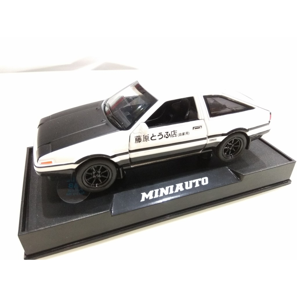 現貨toyota Ae86 1 28 金屬迴力模型車合金車聲光車頭文字d 86 模型禮物男朋友 蝦皮購物