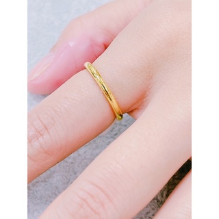 🧧銘峰銀樓🧧 純金9999 黃金亮面戒指 (固定戒圍)