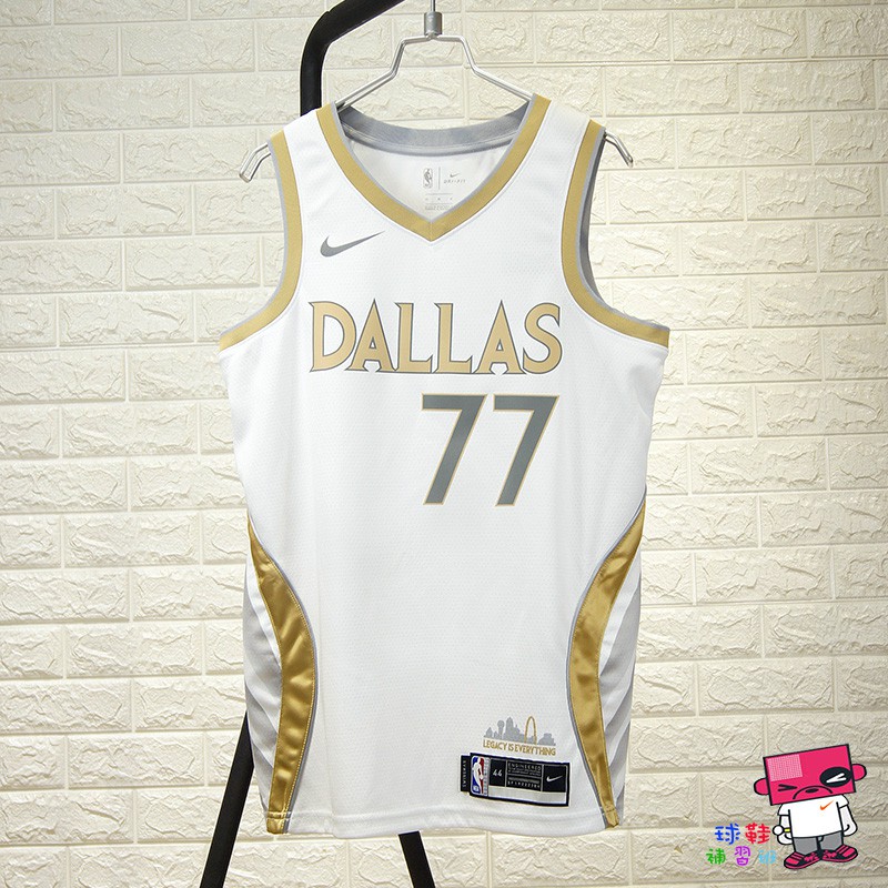 球鞋補習班nike Nba Dallas 達拉斯獨行俠doncic 東77 城市版球衣cn1723 101 蝦皮購物