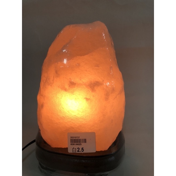 原礦原鹽-白玉鹽燈2.5公斤