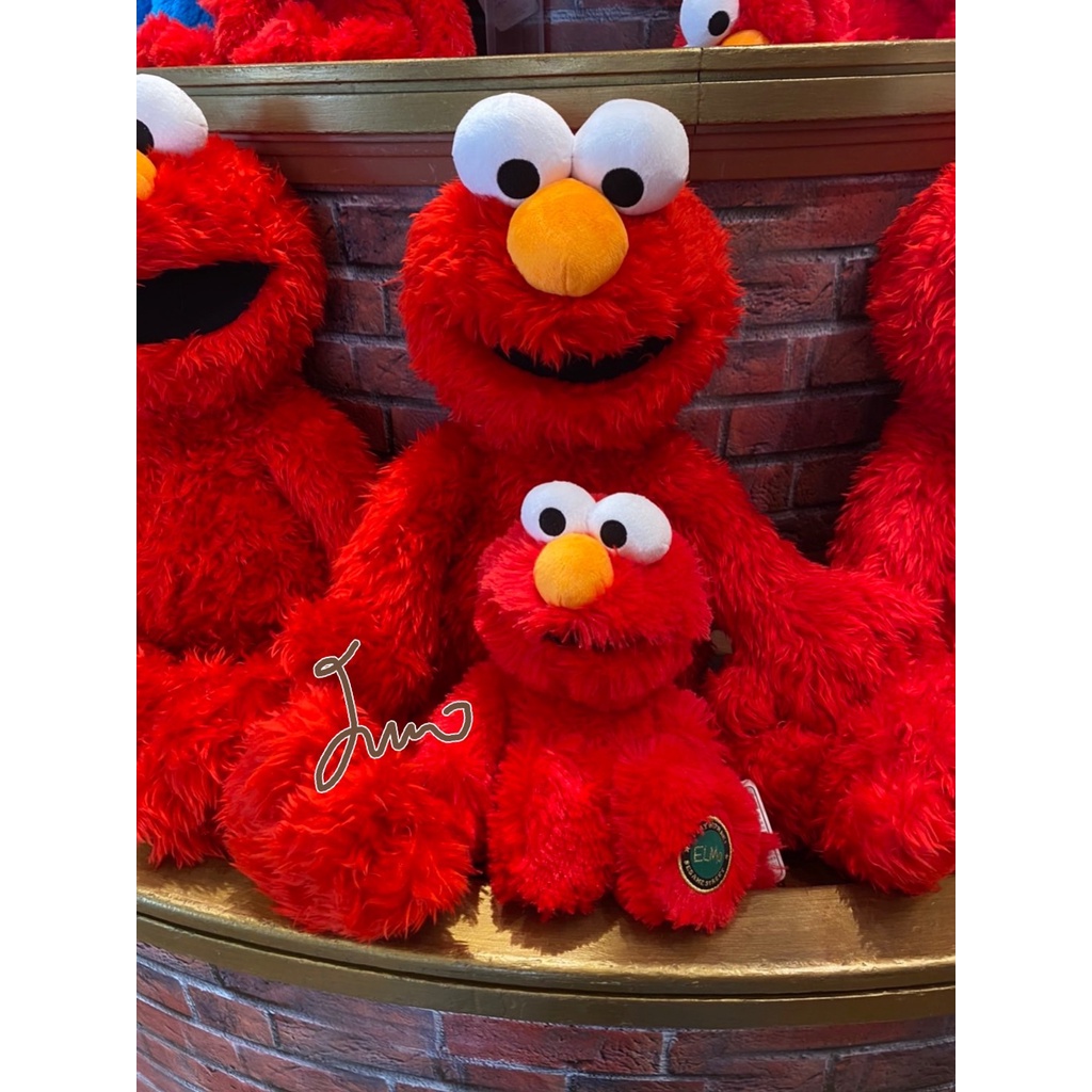 現貨 兒童節禮物*日本環球影城USJ 芝麻街園區SesameStreet ELMO餅乾大鳥Moppy站姿娃