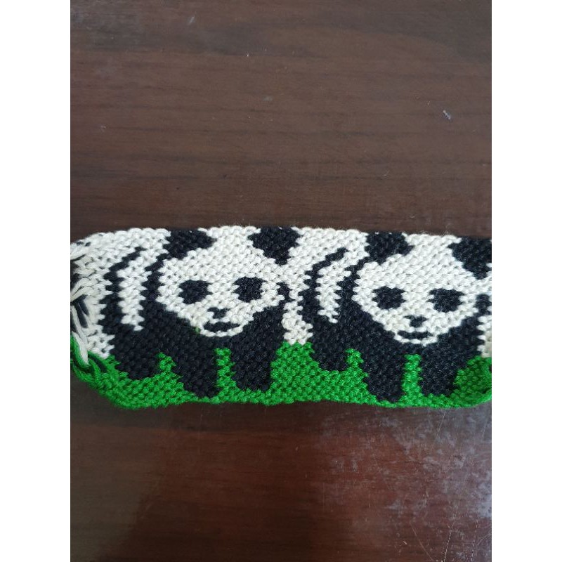 熊貓手工編織物(可當書籤）