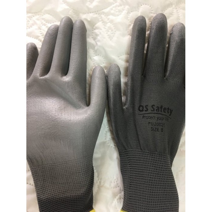 工業用手套，配戴手指頭觸感靈敏，PU塗層 防靜電 防滑 防油 耐磨 防割傷 耐用，價格便宜3M NBR