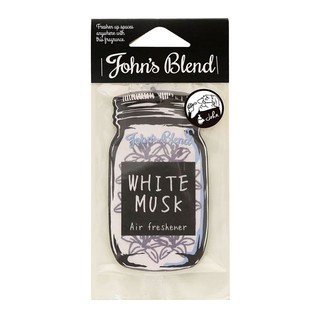 日本 John′s Blend WHITE MUSK 白麝香 芳香甜美 香氛 吊卡 / 香片 (小) 化學原宿