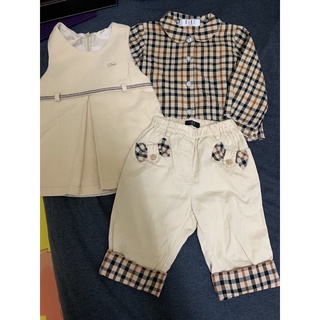 DAKS 女童襯衫洋裝👗2號+褲裝2號