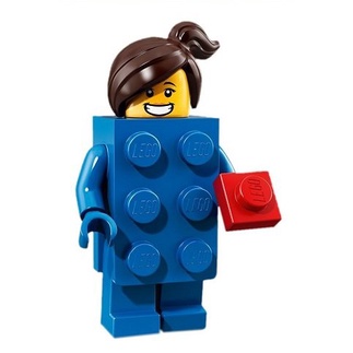 LEGO 71021 Minifigues 18代 人偶包 藍色樂高磚女孩 Blue Suit Brick Girl