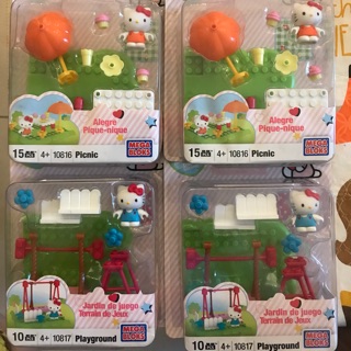 正版 Hello kitty mega block 積木組 樂高積木 凱蒂貓 lego