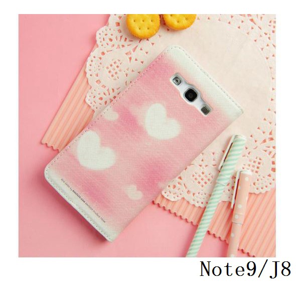 韓國彩繪皮套-10 三星 Note9 J8 A60 A40s A70 A20 手機殼手機套保護殼保護套軟殼