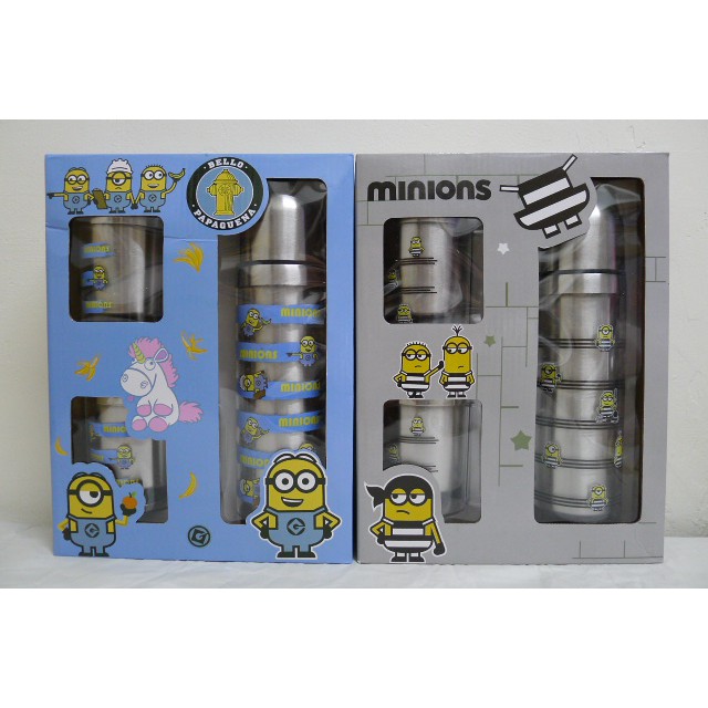 ☆ I-MA SHOP ☆ 日本 正版 小小兵 MINIONS 神偷奶爸 不鏽鋼 水壺 鋼杯 杯組 全2種