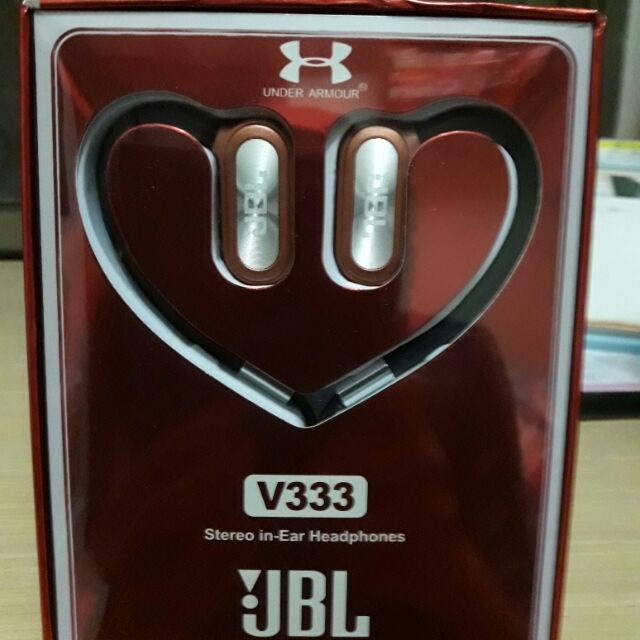 JBL&amp;UA/安德瑪V333藍牙耳機愛心禮盒