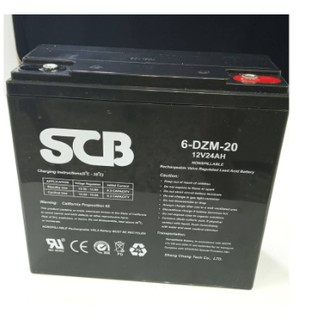 電池 SCB 24-12 12V 24Ah 6-DZM-20 鉛酸電池 電動車 代步車
