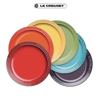 Le Creuset 加勒比海藍、奇異果綠、閃亮黃、星空白、馬賽藍、海岸藍圓盤