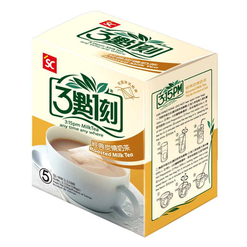 【3點1刻】經典炭燒奶茶 (5入/盒)