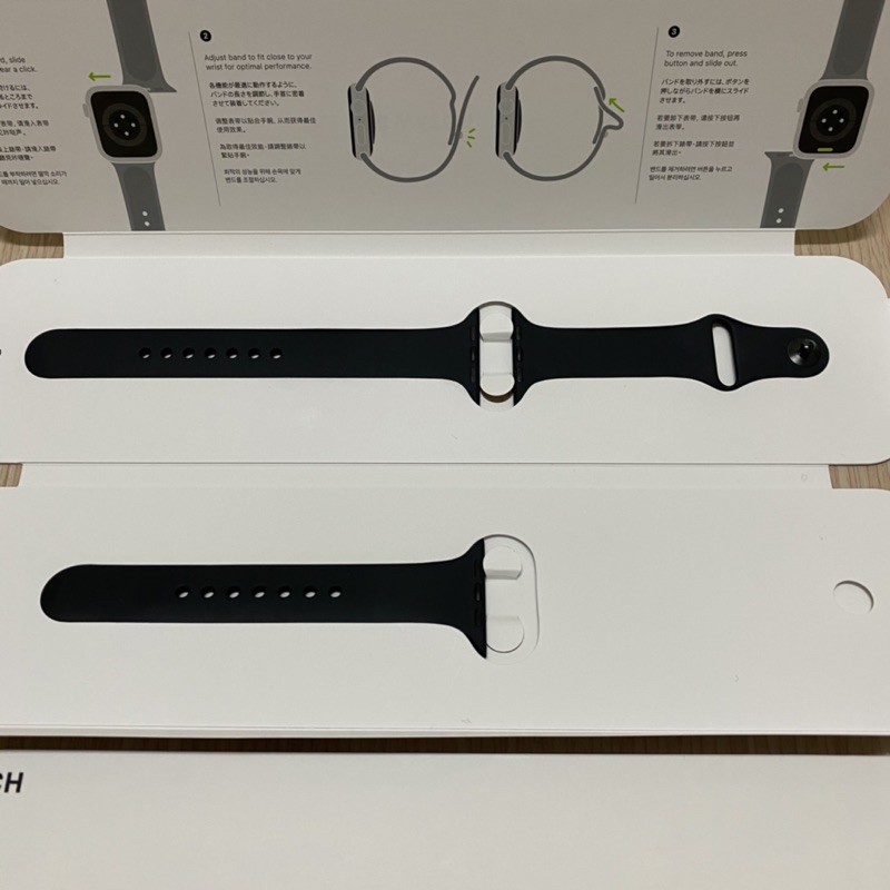 Apple Watch S6 44mm 原廠 黑色運動型錶帶(二手)