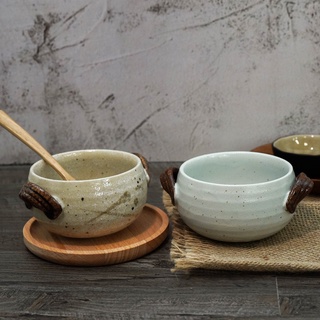 現貨 日本製 美濃燒 雙耳湯碗 濃湯碗 湯碗 陶瓷碗 餐碗 雙耳碗 日式碗 日本碗 日式餐具 可微波碗 碗 碗盤器皿