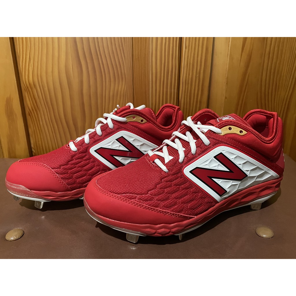 NEW BALANCE 棒球釘鞋  紅 L3000V4 2E US8.5(26.5CM)