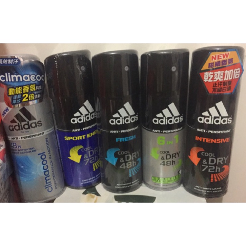 Adidas 愛迪達男用長效制汗爽身噴霧150ml（原價169/瓶）