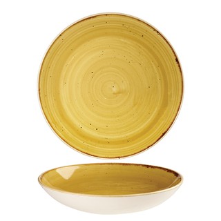 英國CHURCHiLL-點藏系列-芥末黃 25cm 圓形餐碗