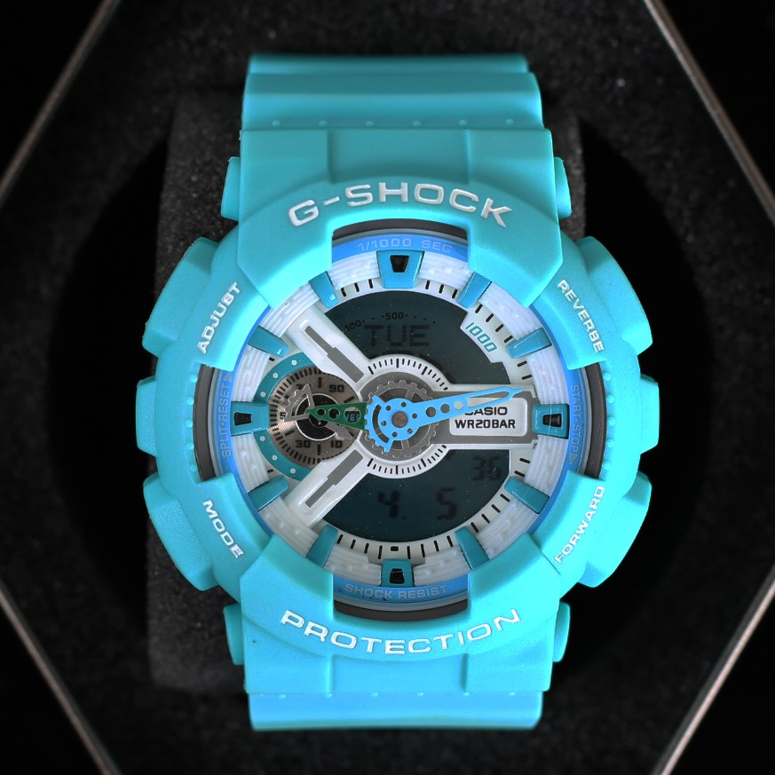 低價促銷 實拍casio G Shock卡西歐casio手錶男運動錶電子錶baby G Shock女錶青藍款 蝦皮購物