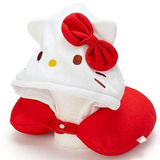 現貨 日本三麗鷗Hello Kitty連帽頸枕