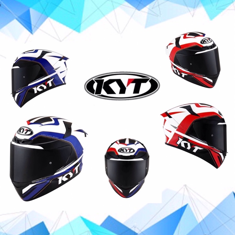 KYT TT-COURSE(TTC) #GP 藍紅 預留藍牙耳槽 全罩式安全帽