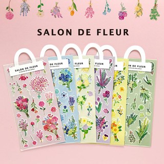 🤎現貨🤎 日本製造 MIND WAVE Salon de Fleur 手帳貼紙 乾燥花貼紙 花店 和紙燙金 貼紙