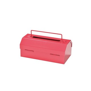 日本Magnets復古工業風多用途大工具箱收納盒/筆盒/面紙盒(紅色)