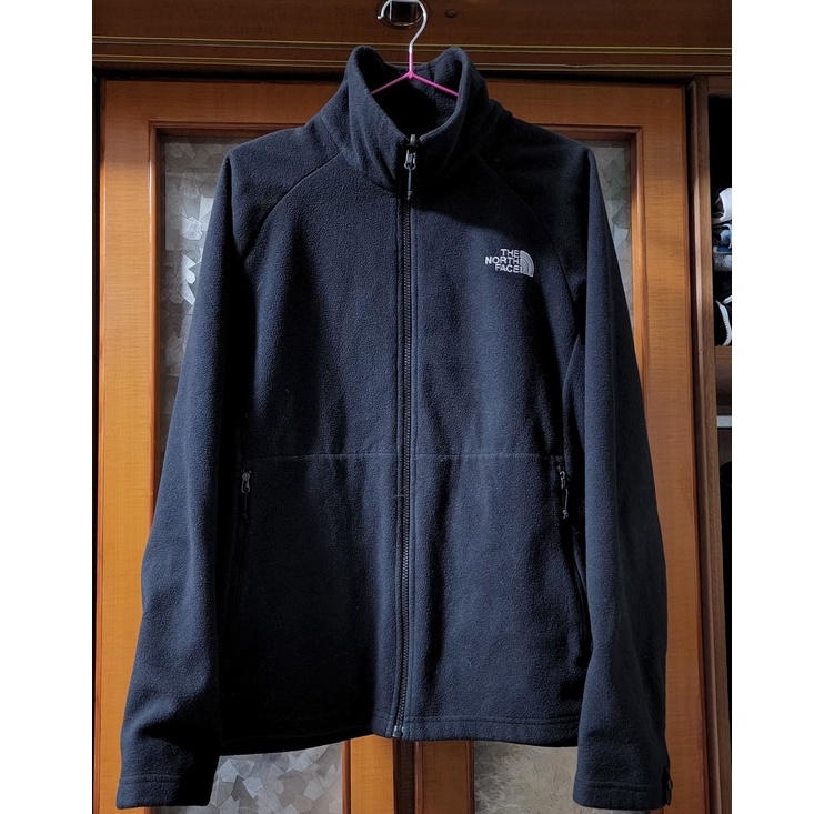 美國 The North Face 北臉 北面 黑色 FLEECE 中層 保暖  落肩 修身 立領 夾克 外套 印度製