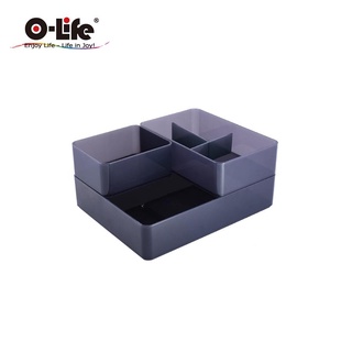 O-Life B-011置物整理收納盒/ 黑色款 eslite誠品