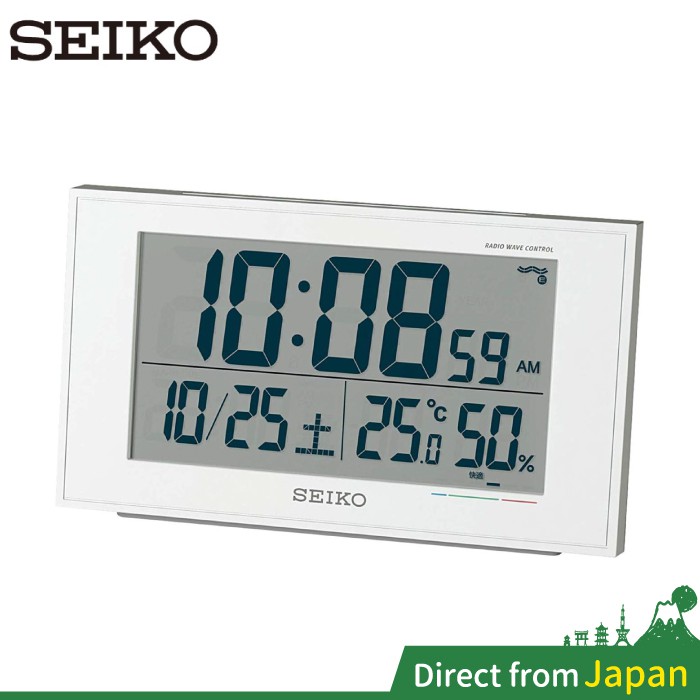 日本 精工 SEIKO 多功能數位時鐘 溫度 濕度 鬧鐘 大字幕時鐘 賴床貪睡 座鐘 BC402W BC402K