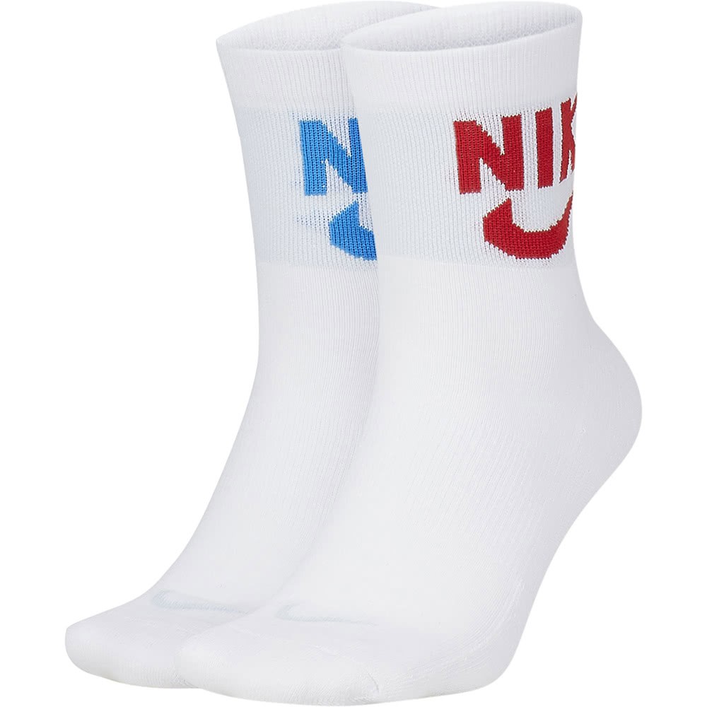 【NIKE 】910 U NK HERITAGE ANKLE 2PR 中筒襪 籃球 白 SK0204902(一組2雙)