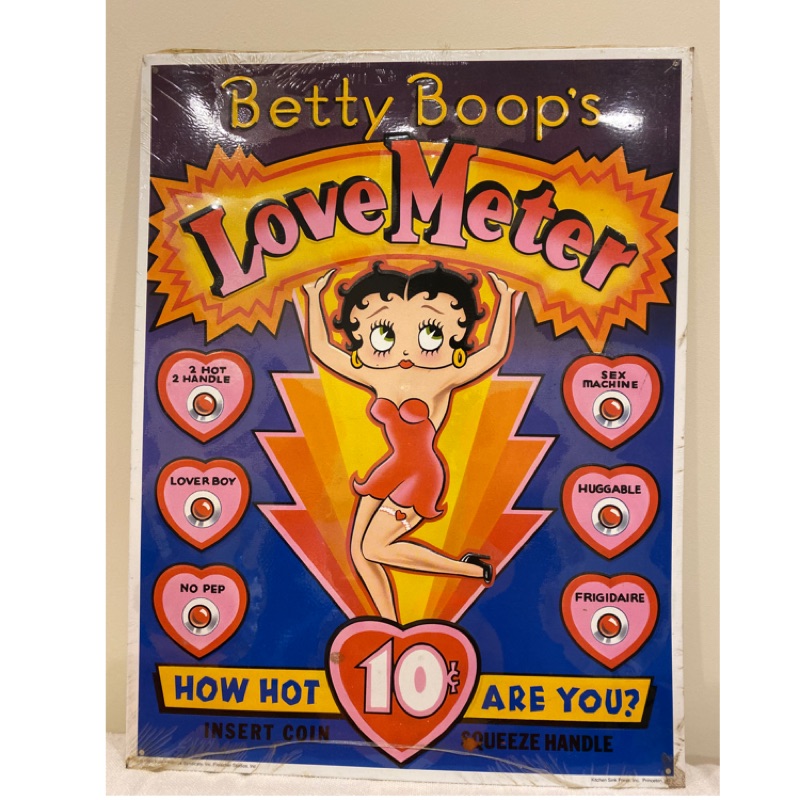 Betty Boop’s  Love Meter 馬口鐵 海報