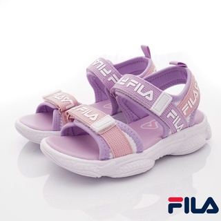 FILA斐樂頂級童鞋-輕量運動涼鞋2-S427V-191白紫粉(中小童)