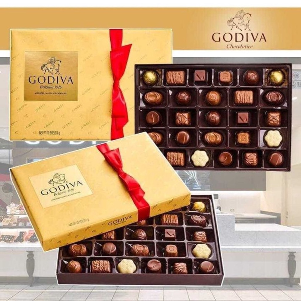 🌍［現貨］Godiva 巧克力 金裝總合巧克力禮盒 27入 情人節禮物 金裝禮盒 送禮