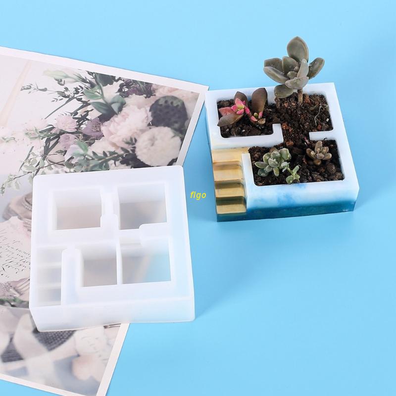 Flgo 多肉植物花盆環氧樹脂模具混凝土水泥粘土矽樹脂模具多肉植物花盆環氧樹脂模具 蝦皮購物