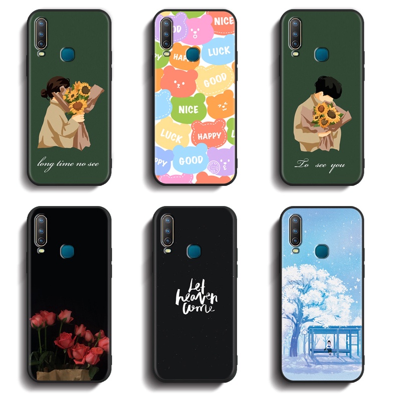 Softcase VIVO Y15 Y12 Y17 1901 1902 1904 防刮外殼高品質 TPU 保護套全保護矽