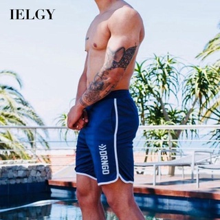 IELGY 男士健身跑步運動短褲