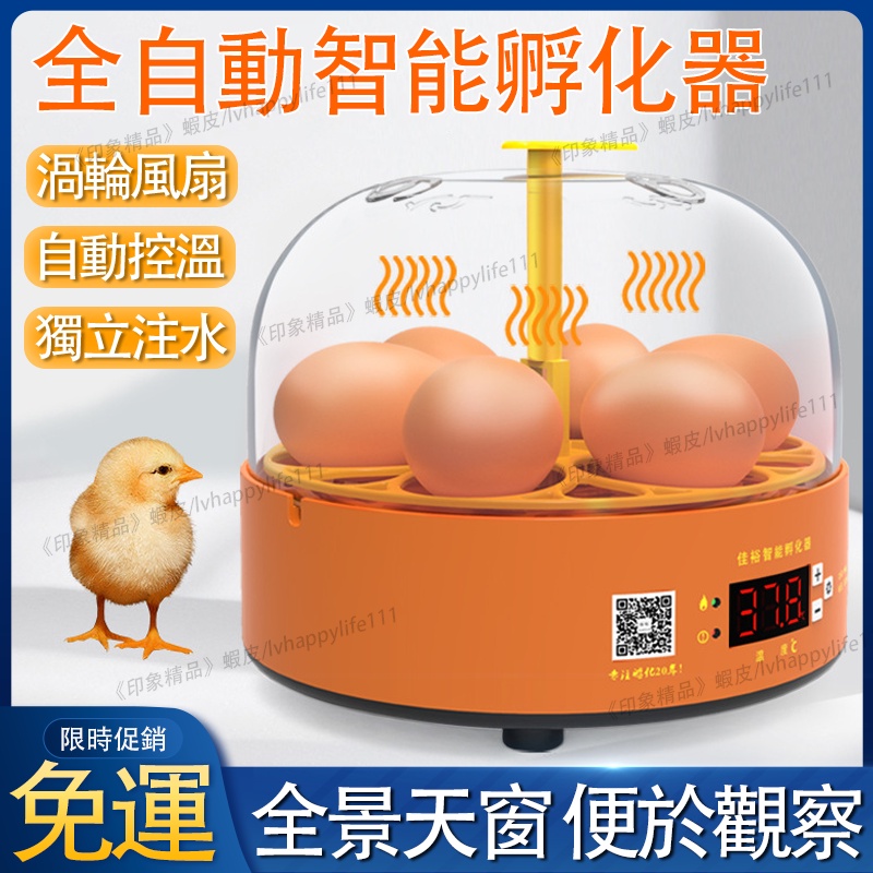 免運 110V孵蛋機 孵化器  迷你孵蛋機 實驗孵蛋器小雞孵化器小型家用全自動雞蛋孵化箱兒童智能孵化機k7310