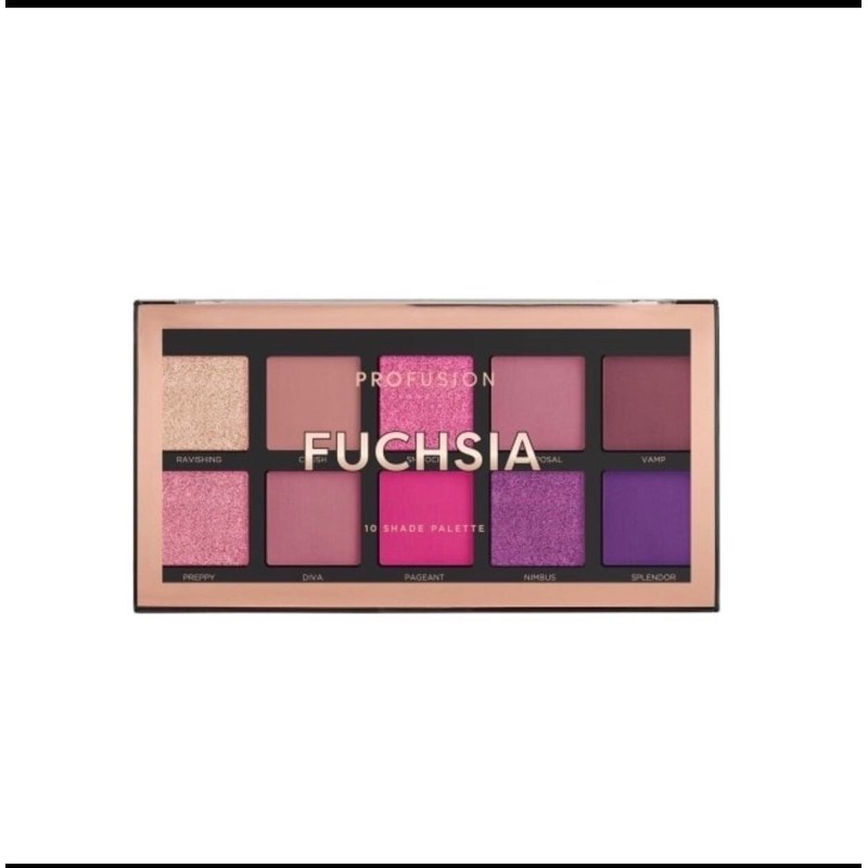 Profusion10色眼影盤 Fuchsia 蝦皮購物