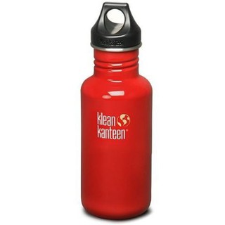 美國Klean Kanteen 不鏽鋼冷水瓶18oz/532ml火焰橘