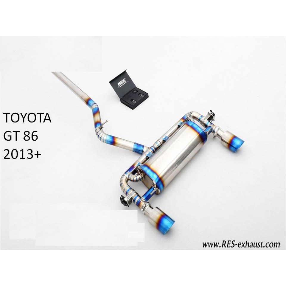 【RES排氣管】 TOYOTA GT 86 2013+不鏽鋼/鈦合金 當派 中尾段 電子閥門 JK總代理