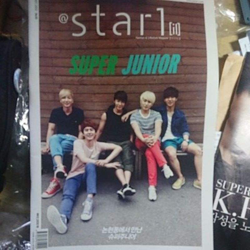 2012八月韓國進口雜誌 @star1利特圭賢東海晟敏藝聲Super Junior內附小海報