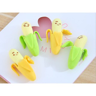 好買家 ♥ 臺灣現貨【食物模擬造型橡皮】香蕉 橡皮擦(一對) ♥ 食物模擬造型橡皮 ♥ 香蕉橡皮擦 ♥ 水果橡皮