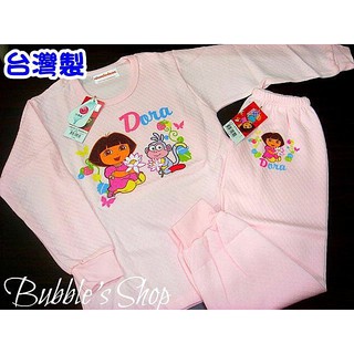 結束營業【bubble_mall】台灣製 DORA 多拉 朵拉 兒童 大童 中童 小童 衛生衣 三層棉 保暖衣 睡衣內衣
