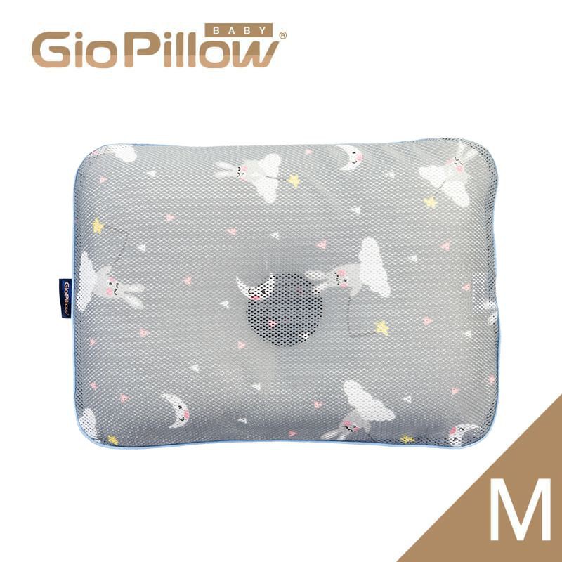 韓國 GIO Pillow 超透氣護頭型嬰兒枕頭 M號 晚安兔兔【金寶貝 48735】